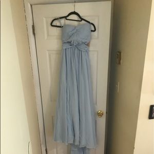 Light Blur Goddess Prom Dress